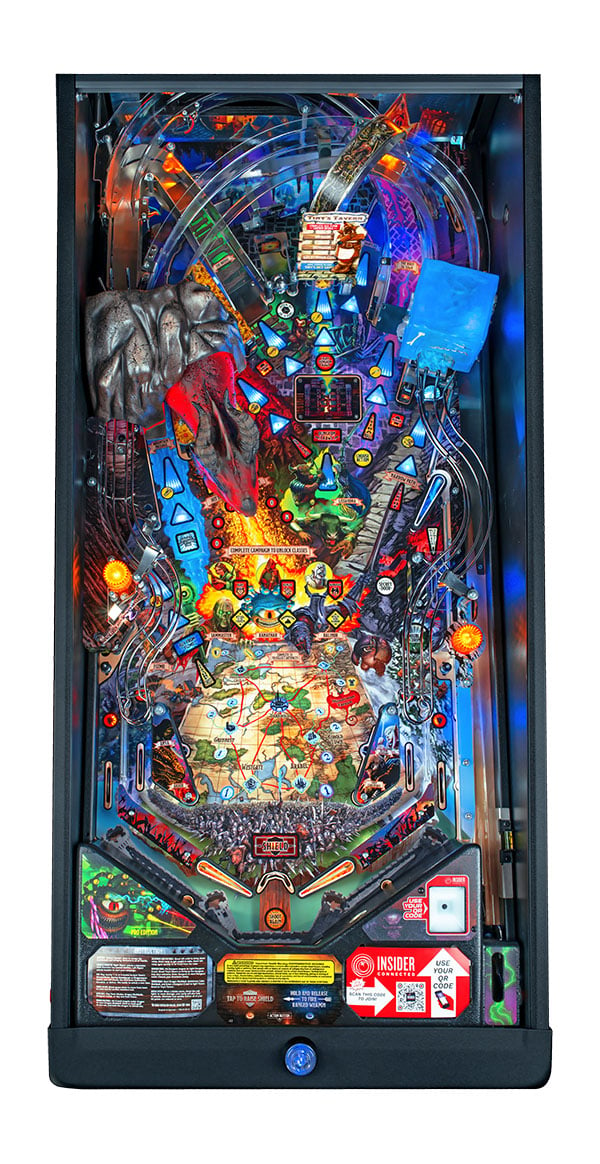 Dungeons and Dragons - The Tyrant's Eye Pro Pinball Machine - Playfield Plan